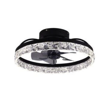 LED prigušiva stropna svjetiljka s ventilatorom